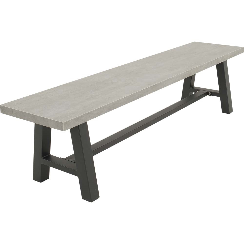 Lesli Living - Bankje Fresco - Grijs - 180x40x45cm