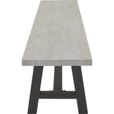 Lesli Living - Bankje Fresco - Grijs - 180x40x45cm