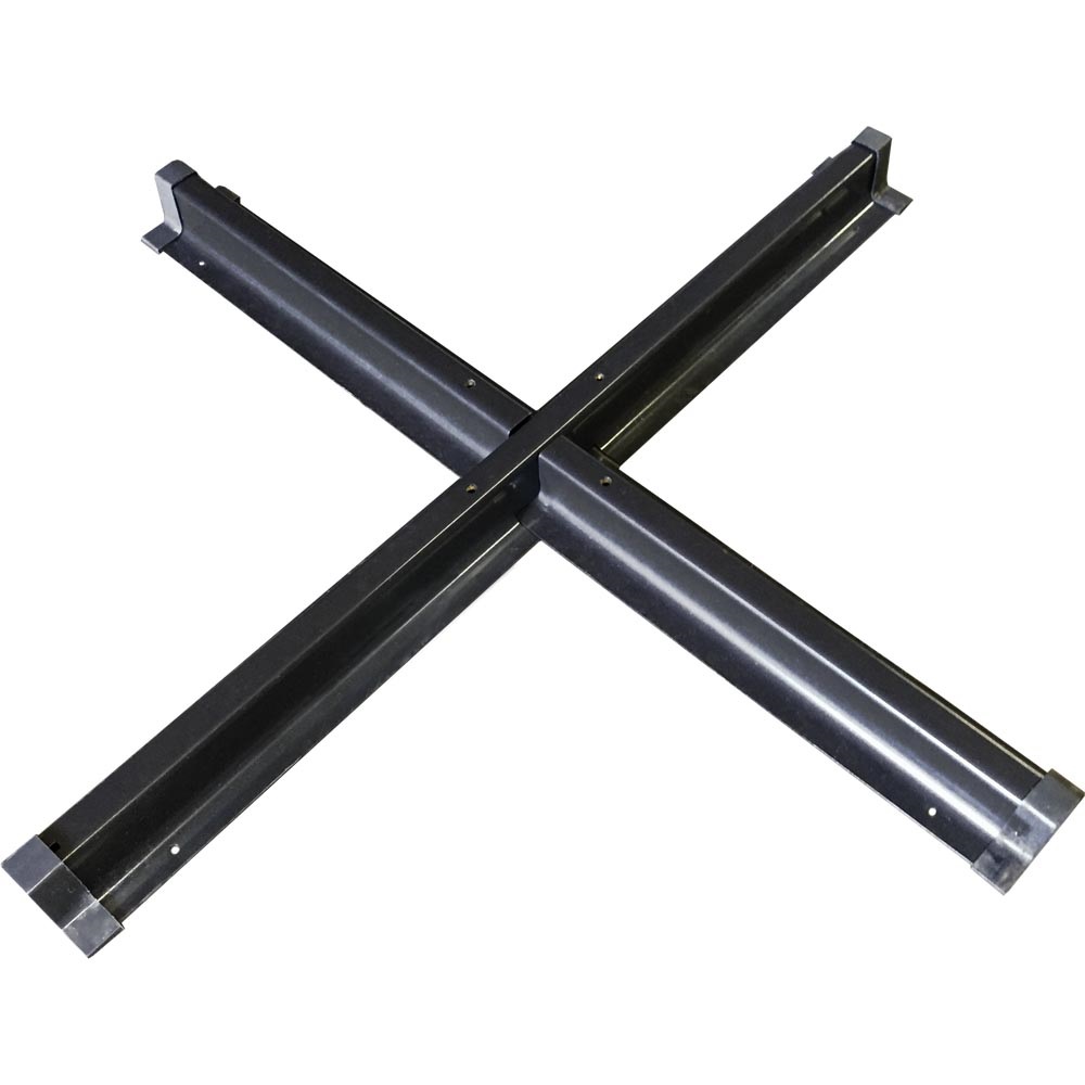 Lesli Living - Push-up parasol Vigro - Grijs - 100x100cm