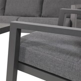 Lesli Living - Bistrostoel Down - Grijs - 75x97x79cm - Set van 2