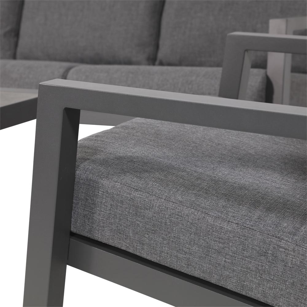 Lesli Living - Bistrostoel Down - Grijs - 75x97x79cm - Set van 2