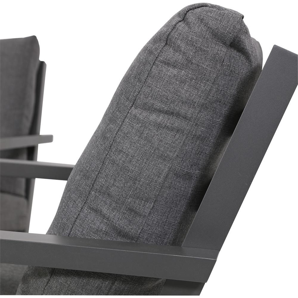 Lesli Living - Bistrostoel Down - Grijs - 75x97x79cm - Set van 2