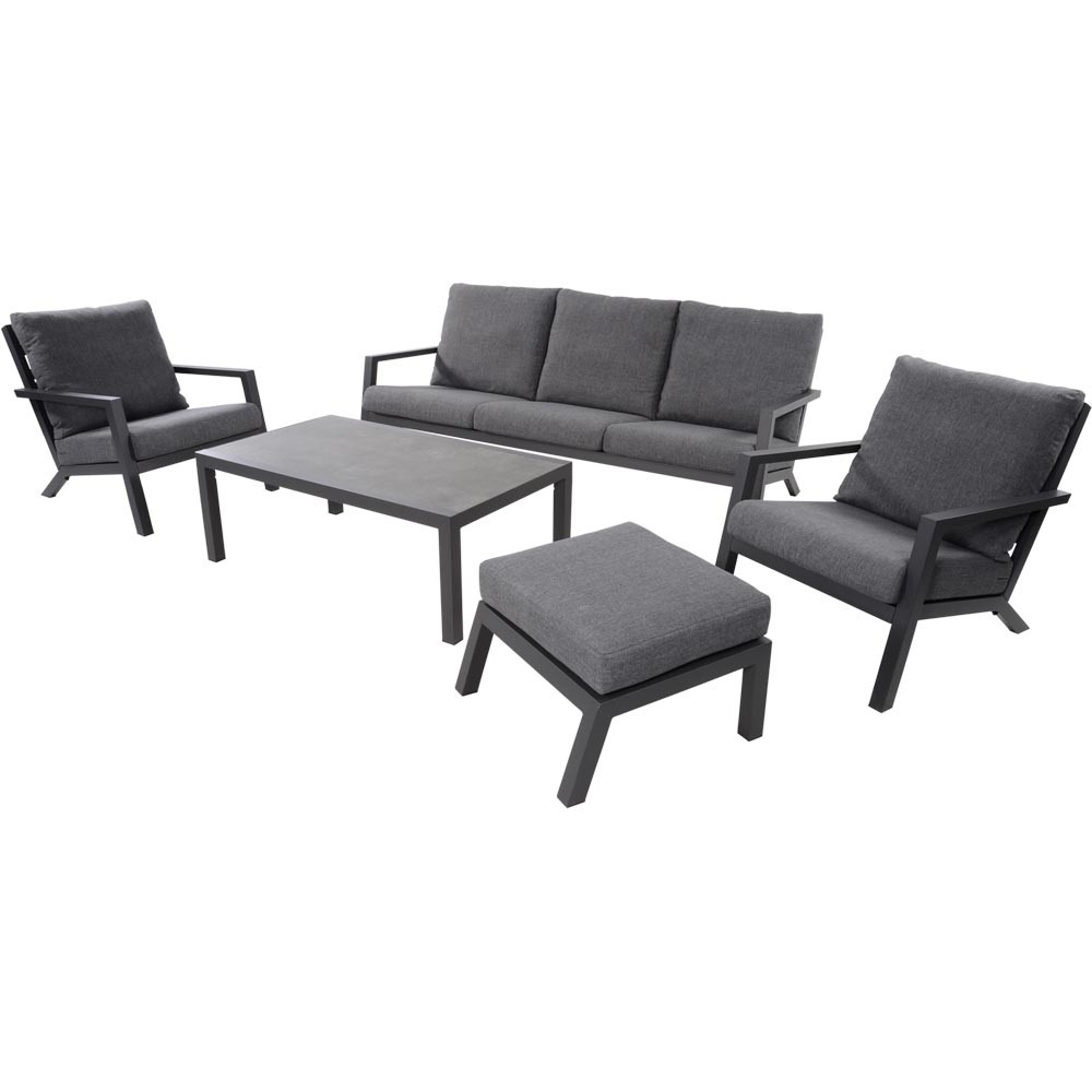 Lesli Living - Bistrostoel Down - Grijs - 75x97x79cm - Set van 2
