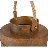 Lesli Living - Lantaarn Wave - Zwart - Ø32x20cm