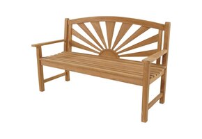 Lesli Living - Loveseat Sunburst - Zwart - 156x64x96cm