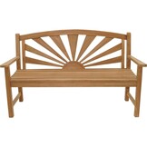 Lesli Living - Loveseat Sunburst - Zwart - 156x64x96cm