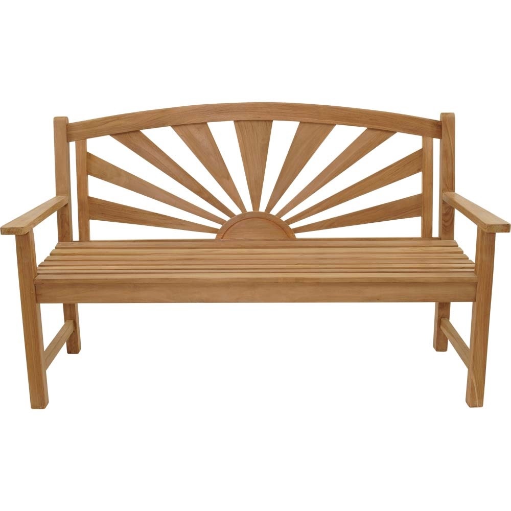 Lesli Living - Loveseat Sunburst - Zwart - 156x64x96cm