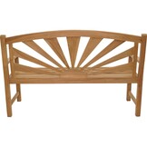 Lesli Living - Loveseat Sunburst - Zwart - 156x64x96cm