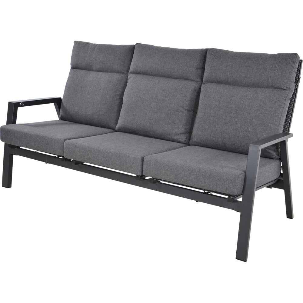 Lesli Living - Loveseat Ohio - Grijs - 192x81x98cm