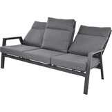 Lesli Living - Loveseat Ohio - Grijs - 192x81x98cm