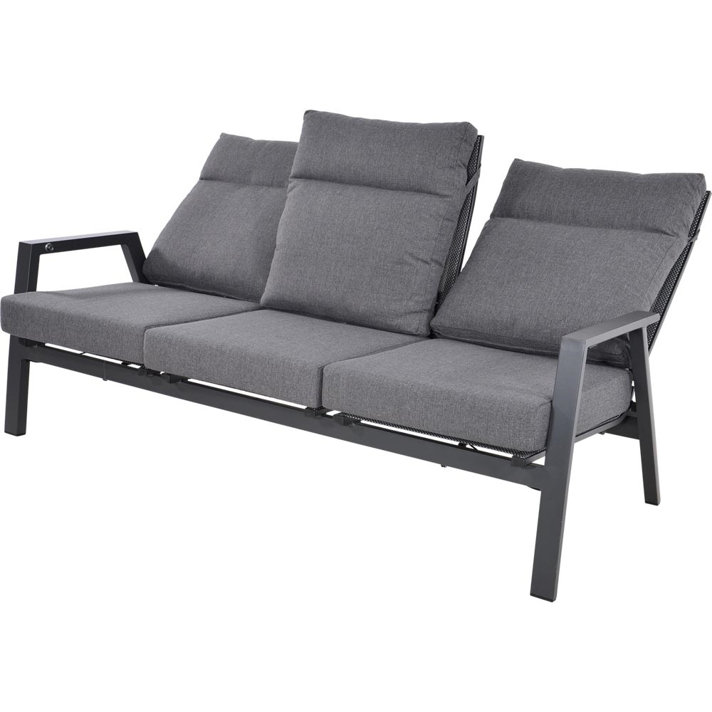 Lesli Living - Loveseat Ohio - Grijs - 192x81x98cm