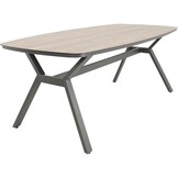Lesli Living - Tuintafel Odense - Grijs - 200x100cm