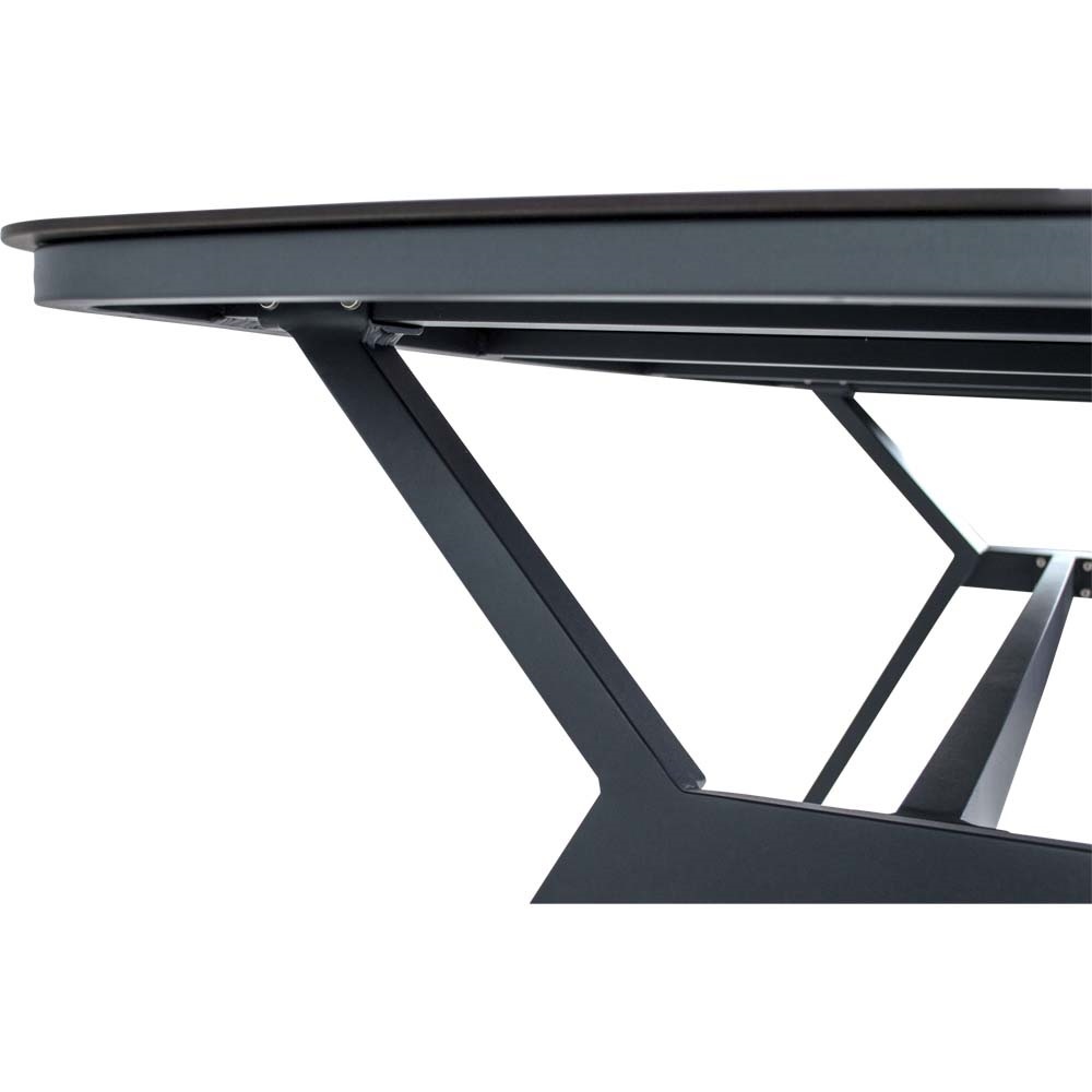 Lesli Living - Tuintafel Odense - Grijs - 200x100cm