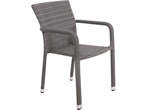 Lesli Living - Bistrostoel Sol - Grijs - 57,5x62x82,5cm