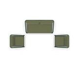 Lesli Living - Loungebank Zavi - Groen - 163,5x83x72,5cm