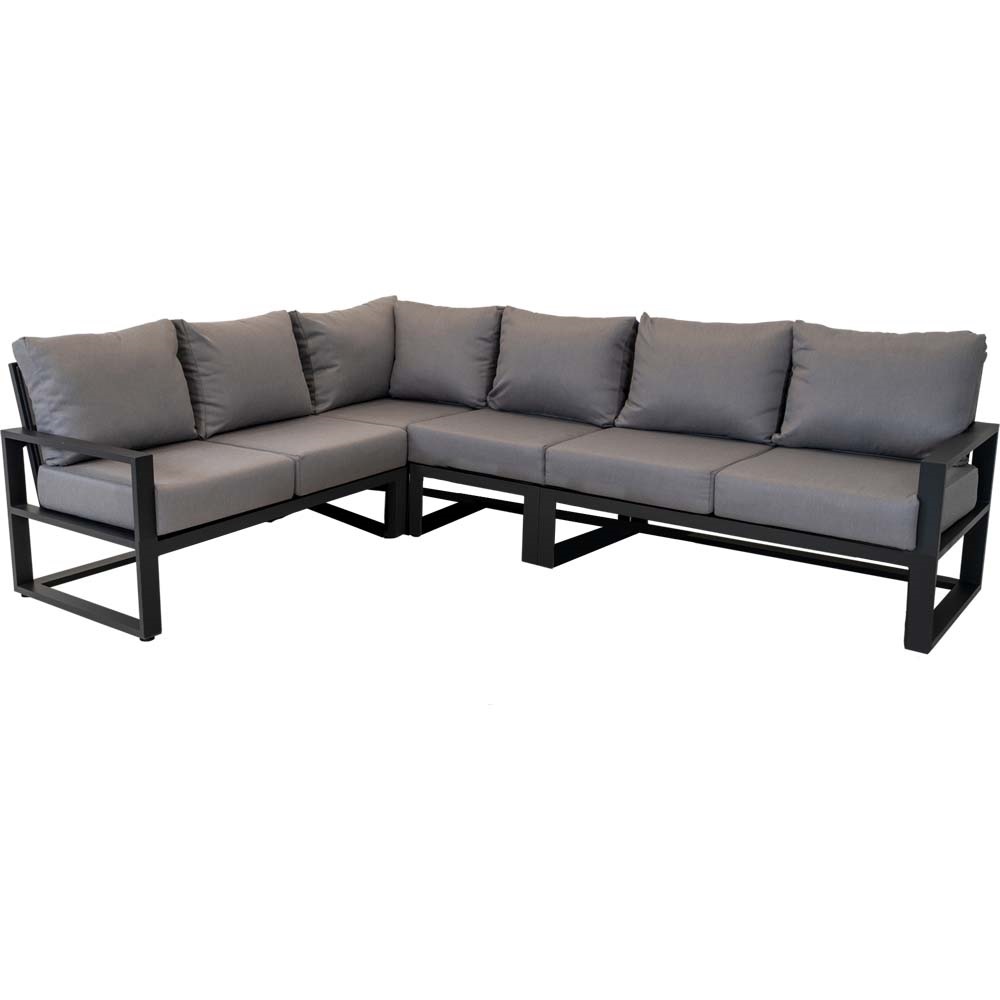 Lesli Living - Loungebank Tormenta - Antraciet - 137x80x86cm