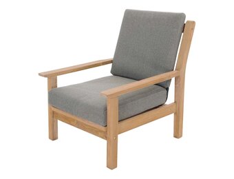 Lesli Living - Bistrostoel teak - Zwart - 65,5x86x82,5cm