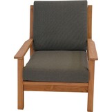 Lesli Living - Bistrostoel teak - Zwart - 65,5x86x82,5cm