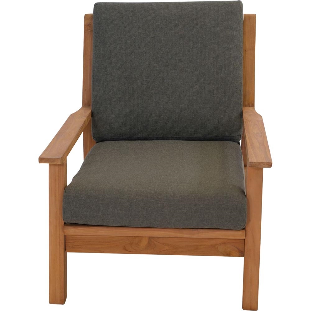 Lesli Living - Bistrostoel teak - Zwart - 65,5x86x82,5cm