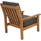 Lesli Living - Bistrostoel teak - Zwart - 65,5x86x82,5cm