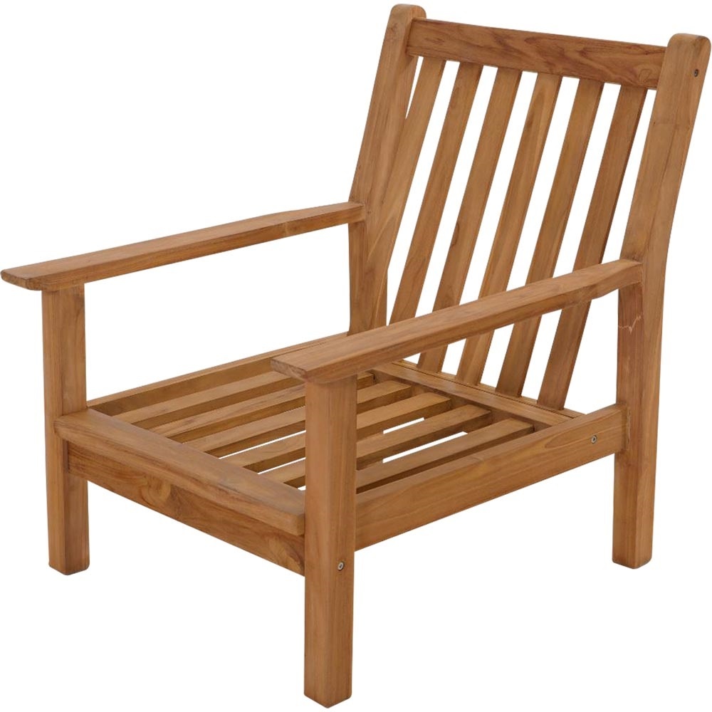Lesli Living - Bistrostoel teak - Zwart - 65,5x86x82,5cm