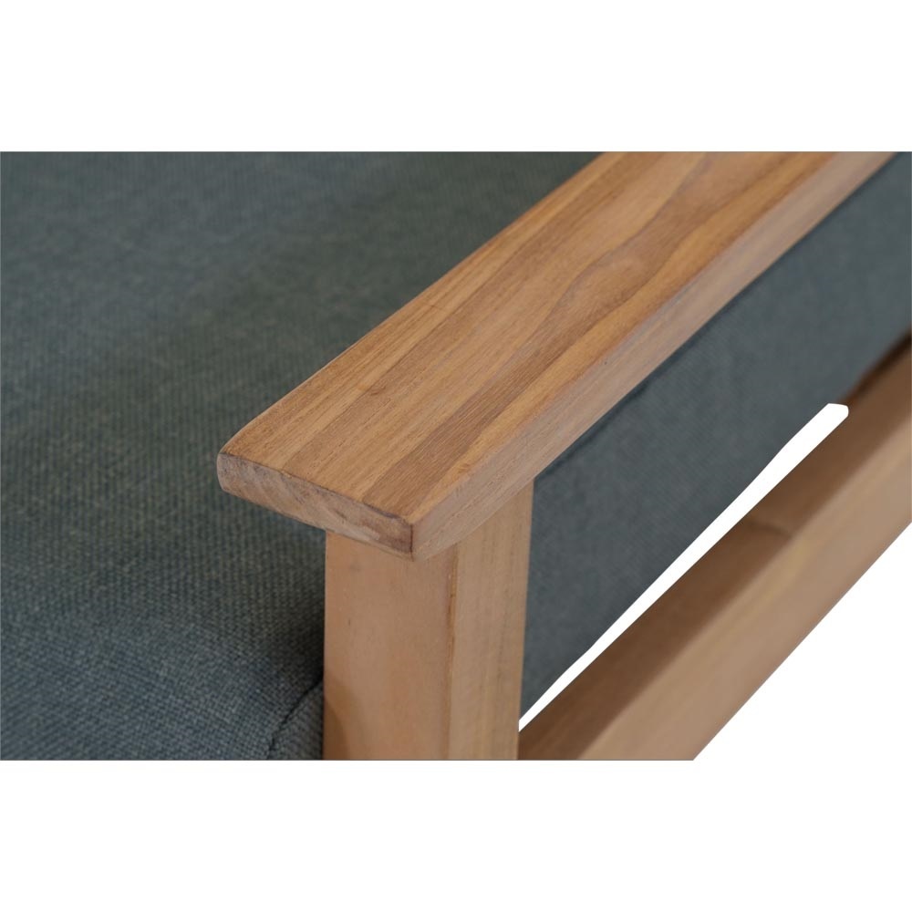 Lesli Living - Bistrostoel teak - Zwart - 65,5x86x82,5cm