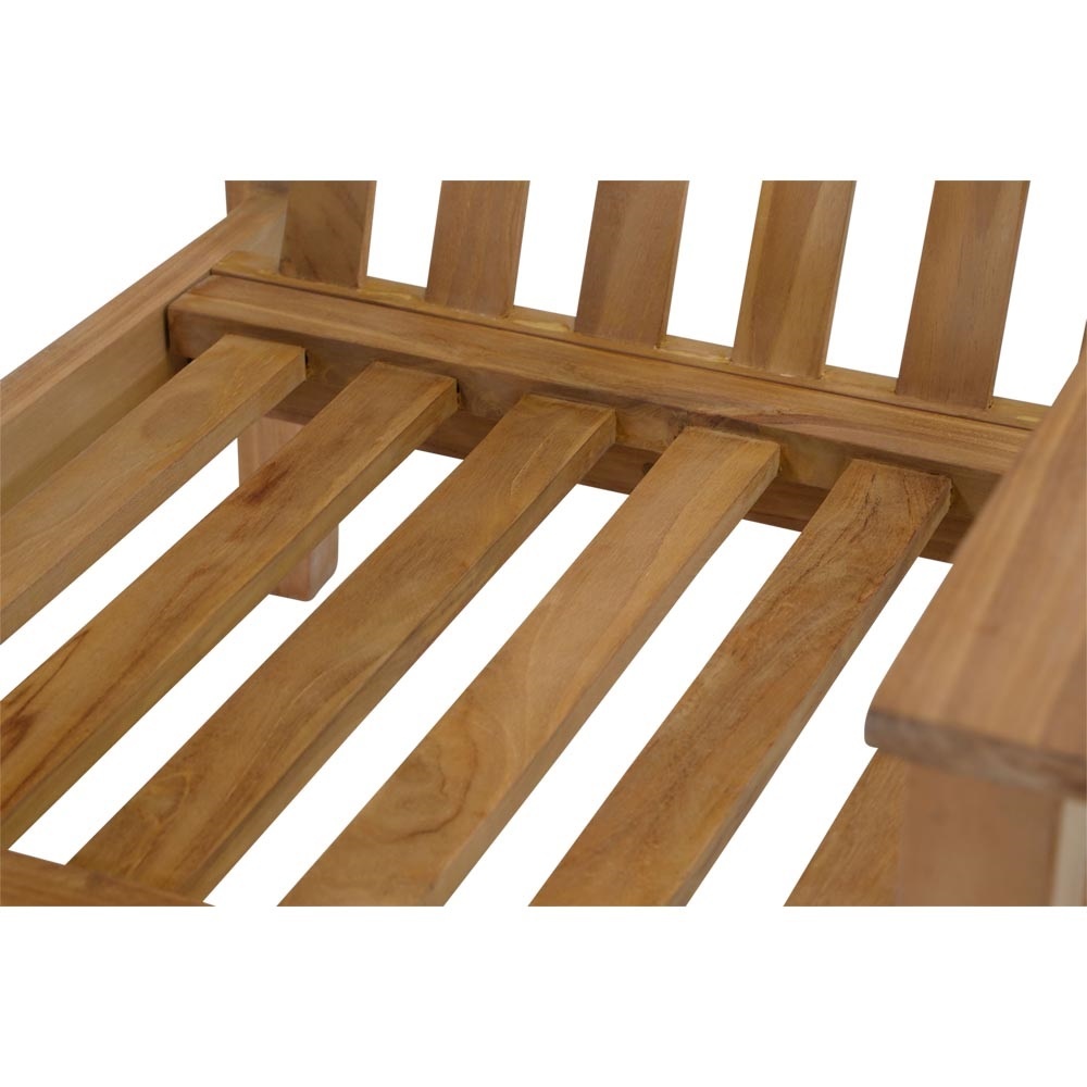 Lesli Living - Bistrostoel teak - Zwart - 65,5x86x82,5cm