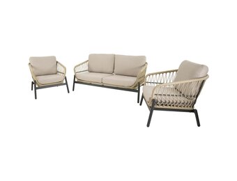 Lesli Living - Loungebank Zavi - Beige - 163,5x83x72,5cm