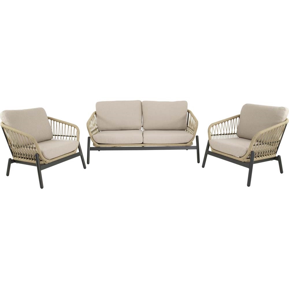 Lesli Living - Loungebank Zavi - Beige - 163,5x83x72,5cm