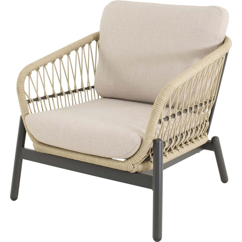 Lesli Living - Loungebank Zavi - Beige - 163,5x83x72,5cm