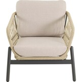 Lesli Living - Loungebank Zavi - Beige - 163,5x83x72,5cm