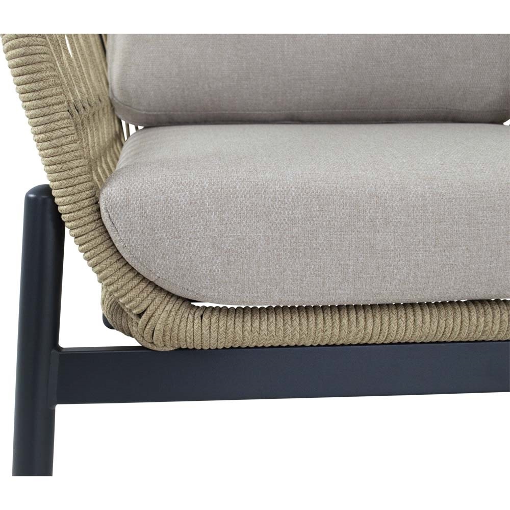 Lesli Living - Loungebank Zavi - Beige - 163,5x83x72,5cm