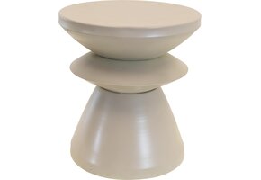 Lesli Living - Tuintafel Louis - Grijs - Ø36x39,5cm