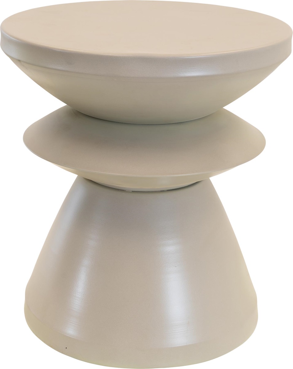 Lesli Living - Tuintafel Louis - Grijs - Ø36x39,5cm