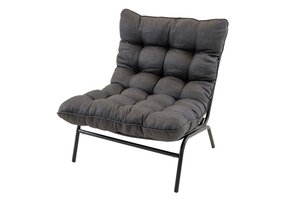 Lesli Living - Bistrostoel Zenzi - Zwart - 70x86,5x77,5∕32cm