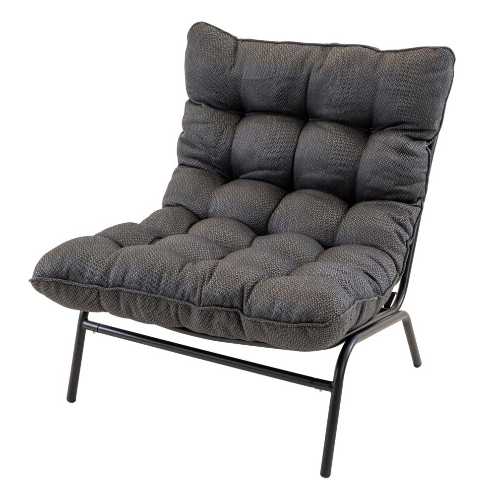 Lesli Living - Bistrostoel Zenzi - Zwart - 70x86,5x77,5∕32cm