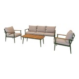 Lesli Living - Loungebank Riga - Groen - 188x74x72cm