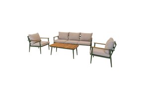 Lesli Living - Loungebank Riga - Groen - 188x74x72cm