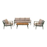 Lesli Living - Loungebank Riga - Groen - 188x74x72cm