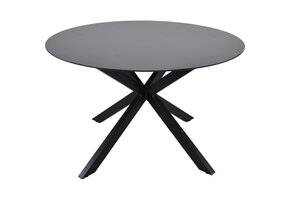 Lesli Living - Tuintafel Crest - Zwart - Ø120x73cm