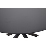 Lesli Living - Tuintafel Crest - Zwart - Ø120x73cm