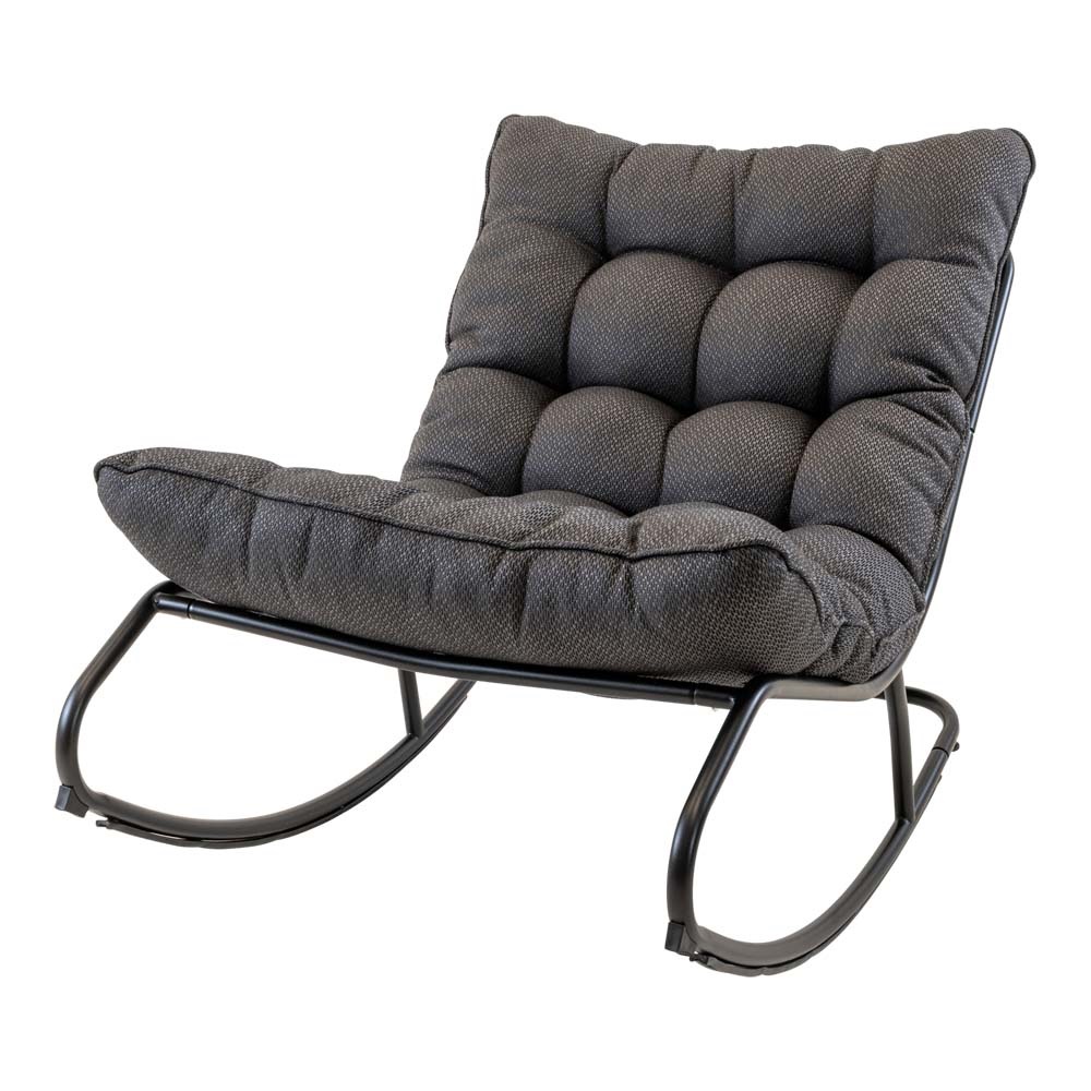 Lesli Living - Bistrostoel Zenzi - Zwart - 71x115,5x73,5∕37cm