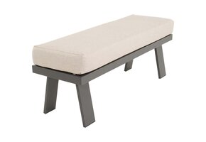 Lesli Living - Bankje Estoril - Grijs - 120x40x47cm