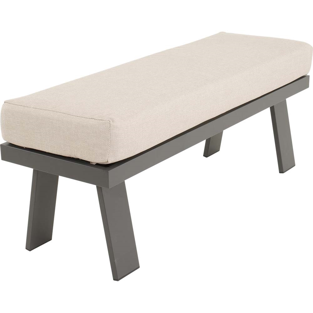 Lesli Living - Bankje Estoril - Grijs - 120x40x47cm