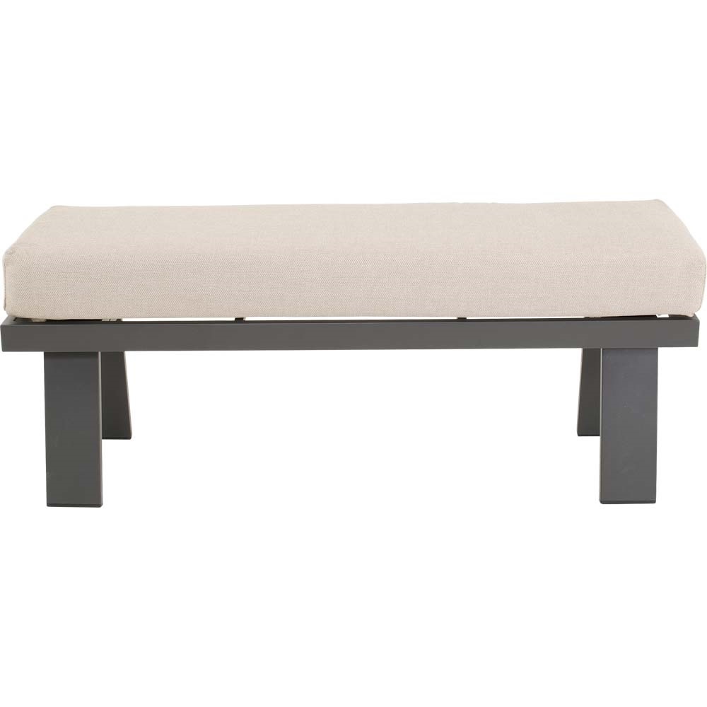 Lesli Living - Bankje Estoril - Grijs - 120x40x47cm