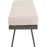 Lesli Living - Loveseat Estoril - Grijs - 120x40x47cm