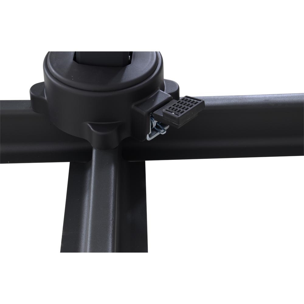 Lesli Living - Push-up parasol Libra - Grijs - 250x250cm