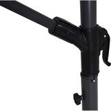 Lesli Living - Push-up parasol Libra - Grijs - 250x250cm