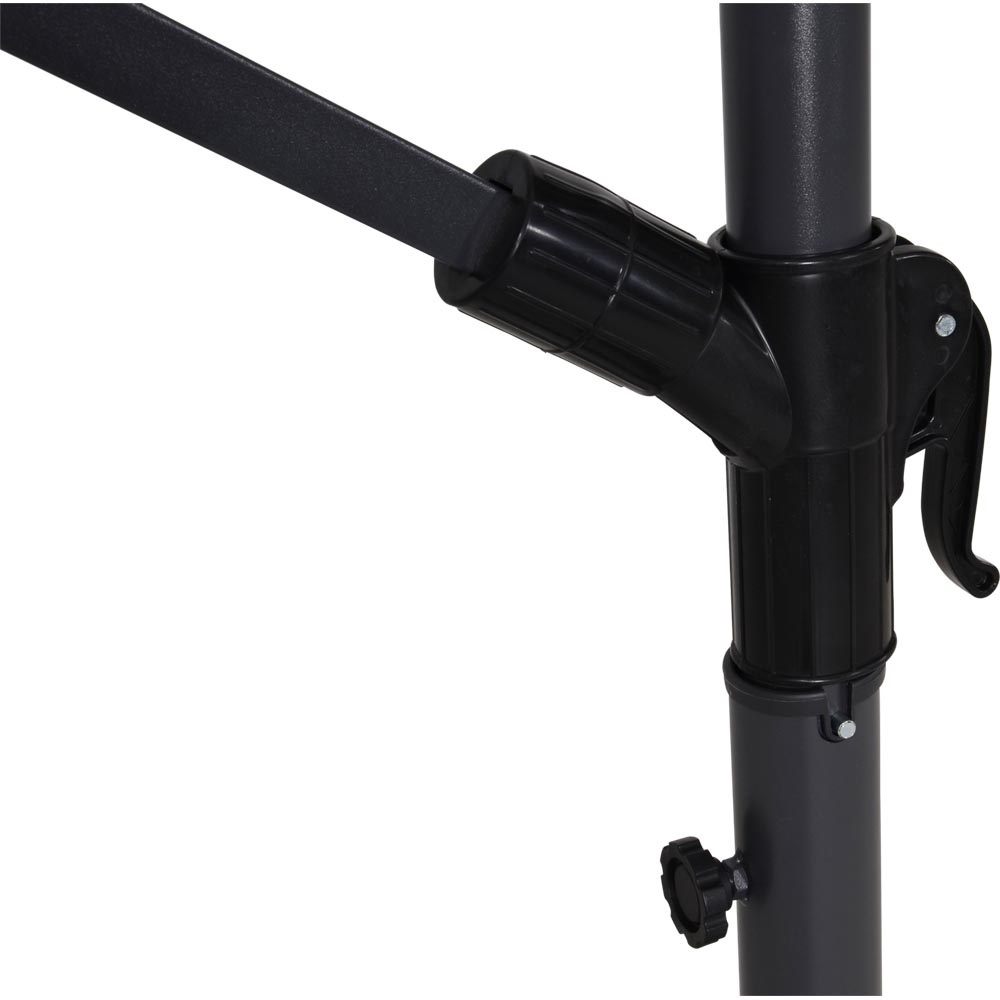 Lesli Living - Push-up parasol Libra - Grijs - 250x250cm