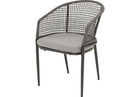 Lesli Living - Bistrostoel Kioto - Grijs - 56x62x77cm